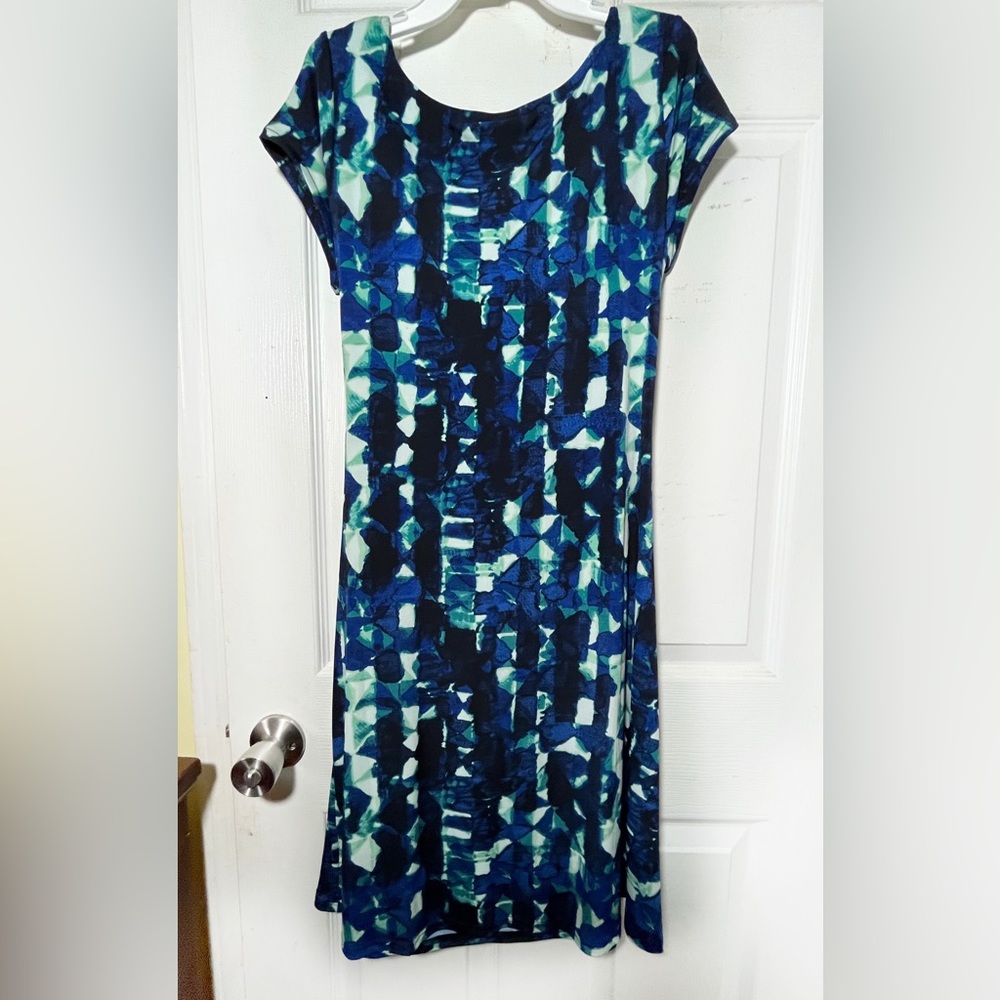 MERONA Women’s Cap Sleeve Dress tie side Sz M - Picture 2 of 14